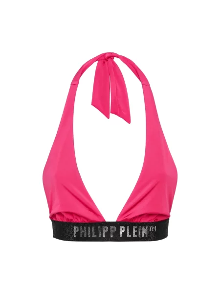 Top Philipp Plein skórzany różowy