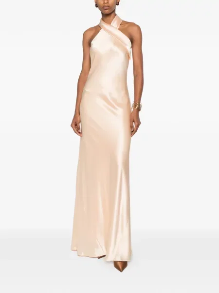 Rochie Galvan London din satin roz