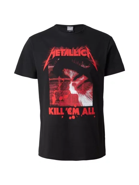 AMPLIFIED Tricou METALLICA KILL EM ALL roșu / negru alb