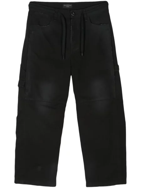 Decupat pantaloni cargo Balenciaga negru