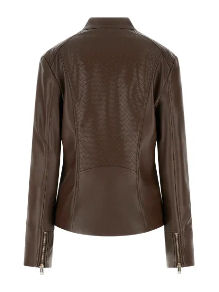 Geanta de piele Guess maro