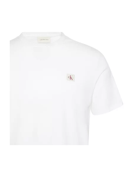 Kratak majica Calvin Klein kratki rukavi od jersey bijela