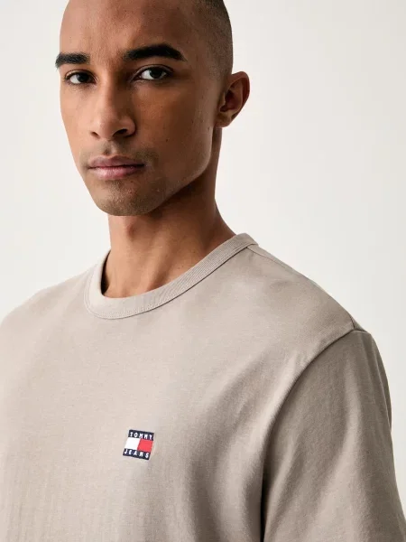 Tommy Jeans тениска мъжка от бежово