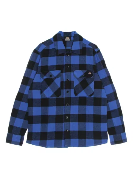 Koszula Dickies z długim rękawem flanelowa niebieska