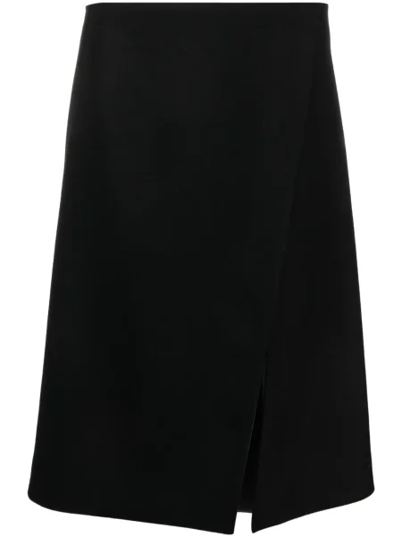 Fustă Stella Mccartney din fetru negru