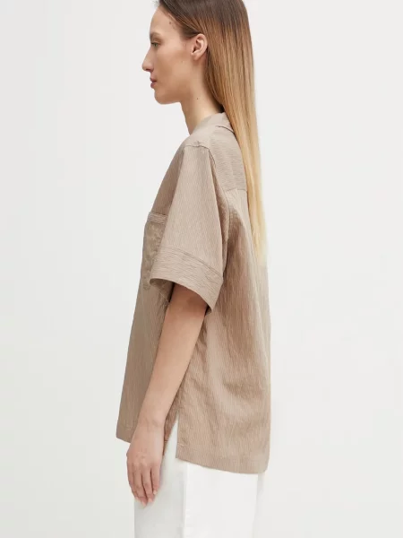 Maison Kitsuné cămașă cu modal de damă