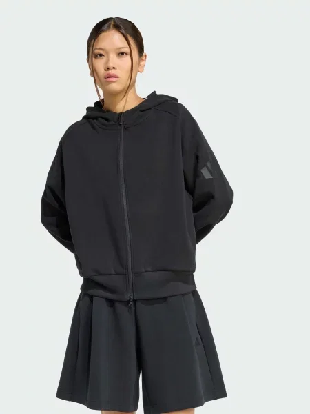 Переработанный свитер Adidas черный