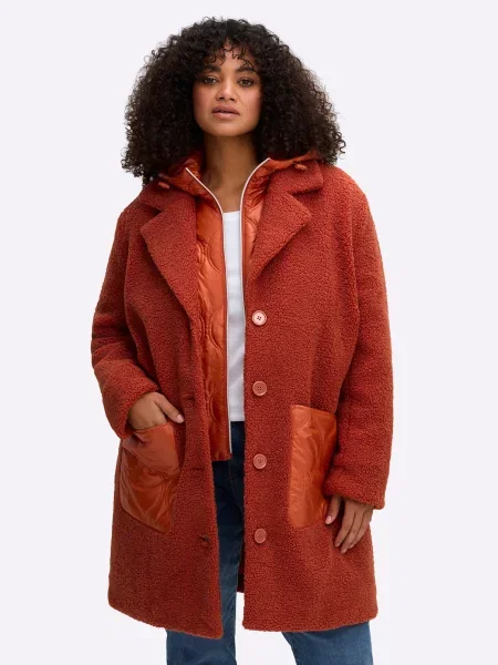 SHEEGO Palton de primăvară-toamnă ruginiu roșu