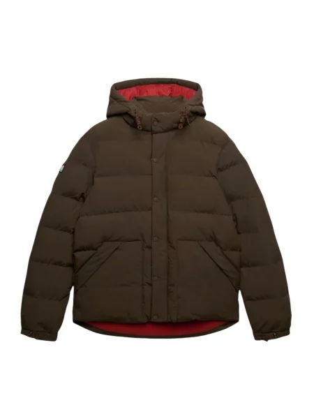 Kurtka puchowa Superdry brązowa