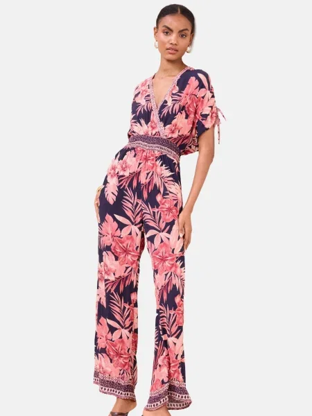 Lipsy Salopeta marin / magenta / roz pal / roz pastel albastru