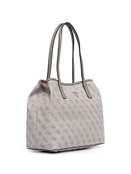 Geantă shopper Guess cu autograf gri