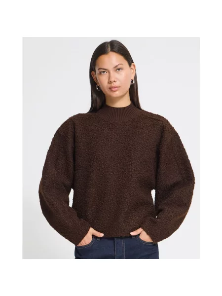 Sweter Ichi brązowy