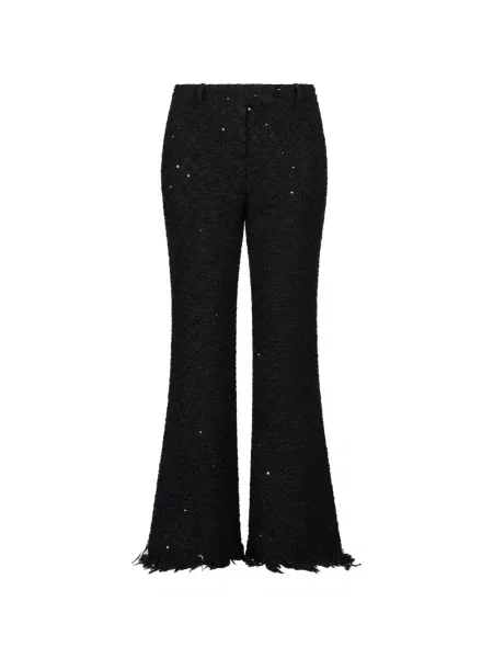 Pantaloni Matières Fécales cu paiete negru