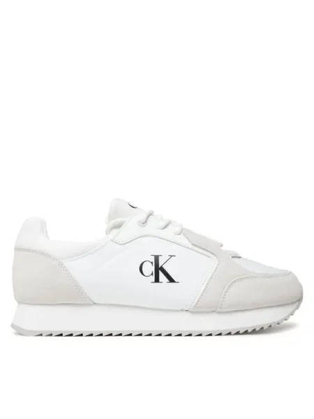 Calvin Klein férfi cipő Retro Runner Sock Lace Up Ny-Su Bright White/Fekete Retro Runner Sock Lace Up Ny-Su fehér