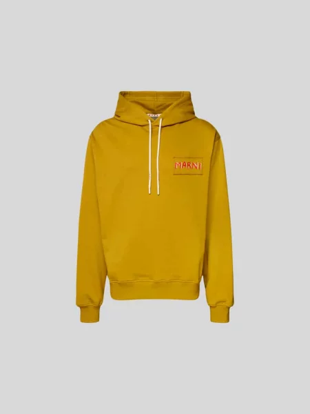 Bluza o kroju regular fit z naszywką z logo Marni