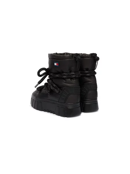 Hótaposó Tommy Jeans Tjw Platform Snowboot Wl fekete