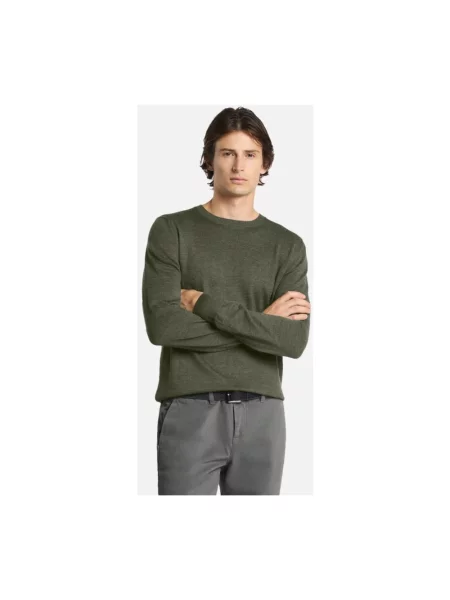 Sweter Fay wełniany zielony