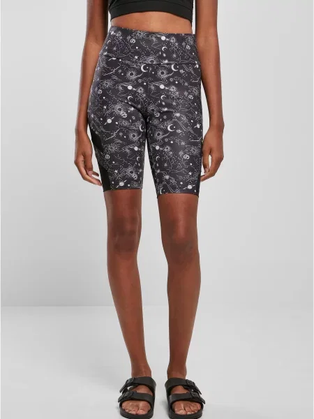 Pantaloni scurți Urban Classics cu talie înaltă plasă maro