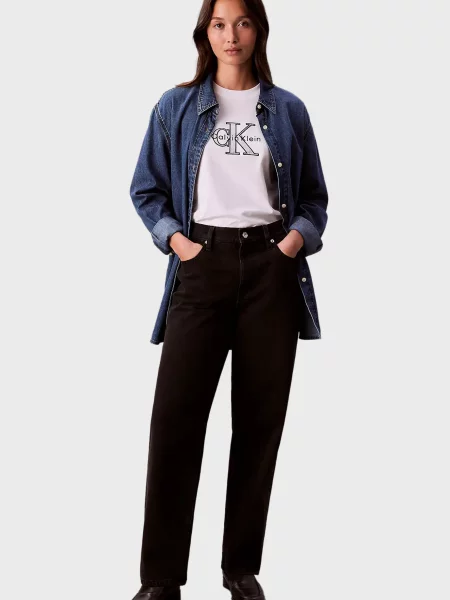 Класична футболка Calvin Klein Jeans біла