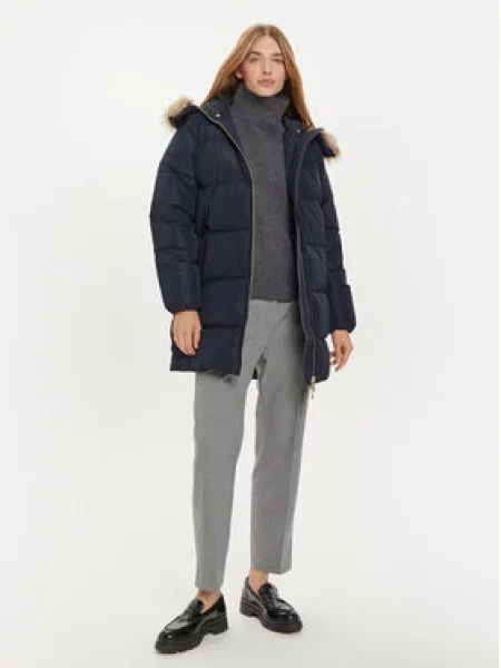 Tommy Hilfiger Vatovaná bunda Tmavomodrá