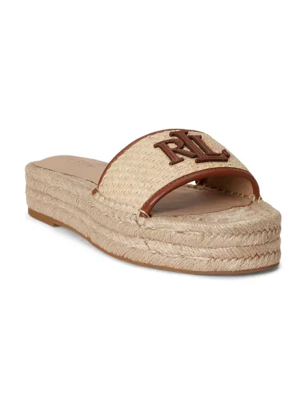 Lauren Ralph Lauren Saboți POLLY / maro bej