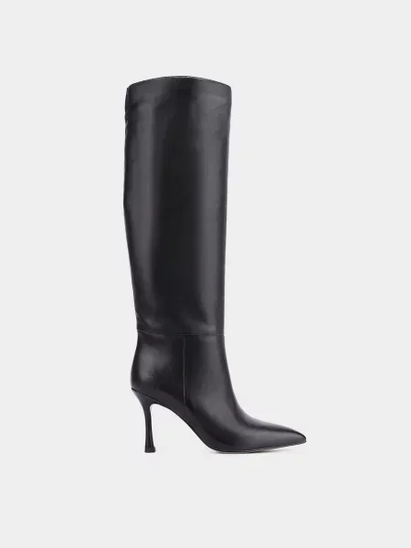 Шкіряні Чоботи Mia May чорний