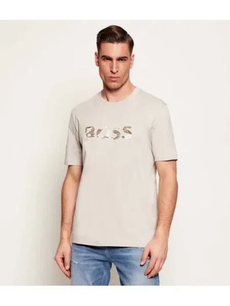 BOSS ORANGE Tricou Te_Insignia bej