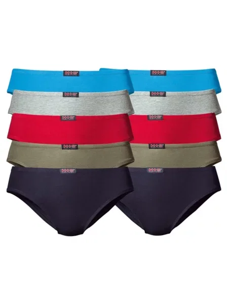 H.I.S Spodnje hlačke neonsko modra / temno modra oliva / rdeča siva