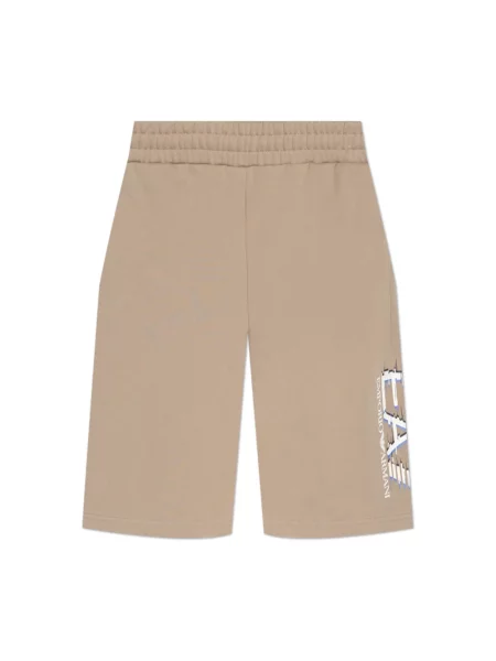 Szorty Emporio Armani Ea7 z logo beżowe