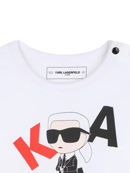 Dětské tričko Karl Lagerfeld bílé