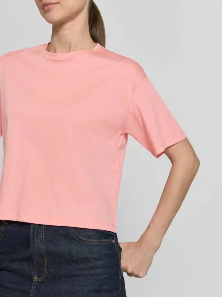T-shirt z okrągłym dekoltem model Moa Melea' Msch Copenhagen