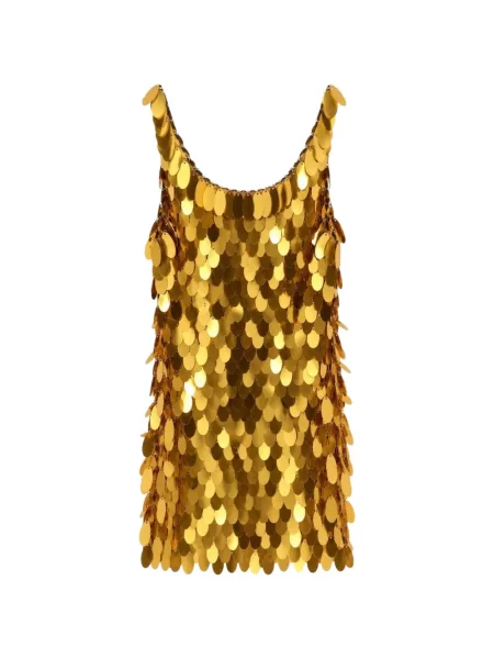 Rochie mini Rabanne cu paiete fără mâneci