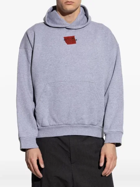Hanorac cu glugă Balenciaga cu imagine gri