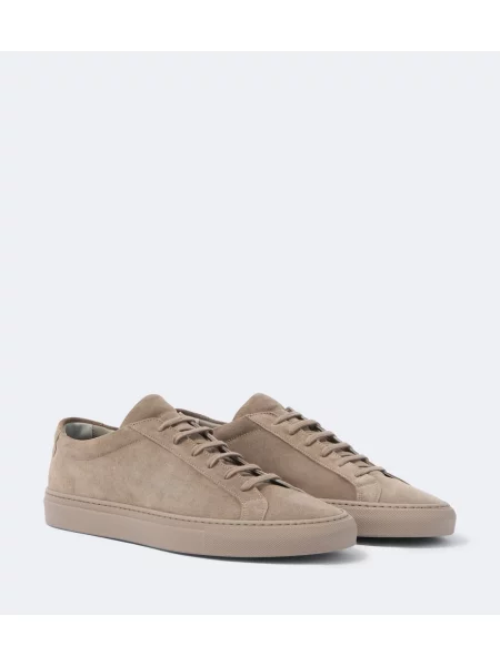 Sneakerși Common Projects din piele de căprioară gri