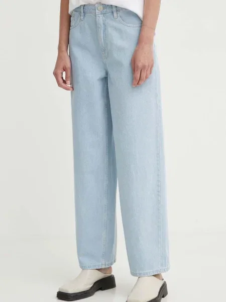 Blugi Foss TT Wide Leg albastru