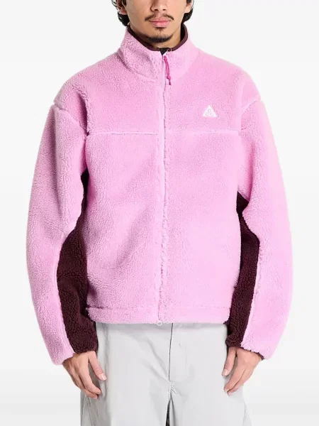 Top sport Nike din fleece plisat fără mâneci alb