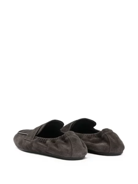 Chiloți Prada din piele de căprioară slip-on gri