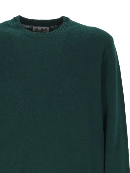 Pulover Mc2 Saint Barth cu decolteu rotund verde