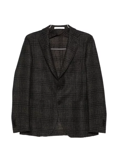 Kostkované kostkované sako Tagliatore hnědé