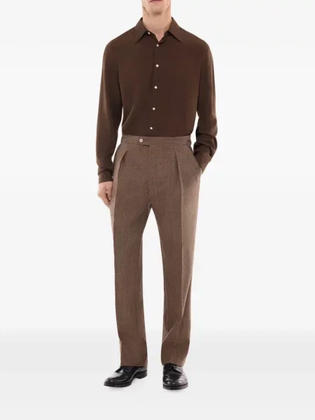 Pantaloni Fursac de lână maro