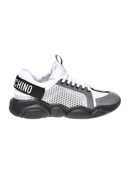 Sneakersy Moschino zamszowe białe