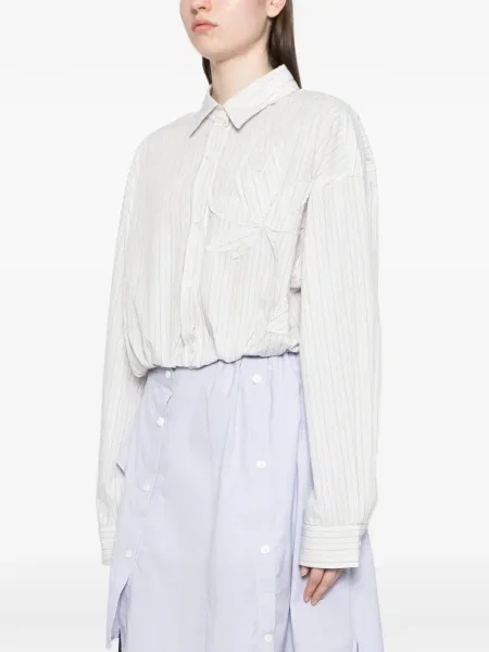 Cămașă Feng Chen Wang cu dungi alb