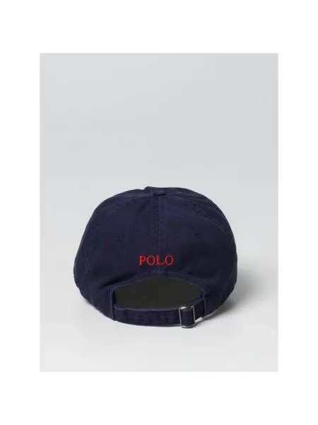 Polo Ralph Lauren czapka z daszkiem z aplikacją niebieska