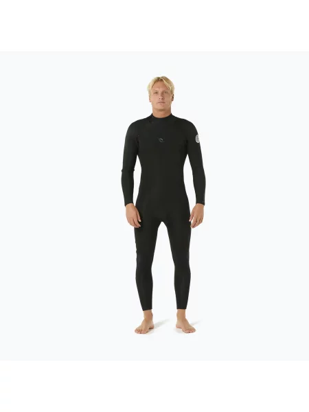 Costum de înot pentru bărbați Rip Curl Dawn Patrol Back Zip black negru
