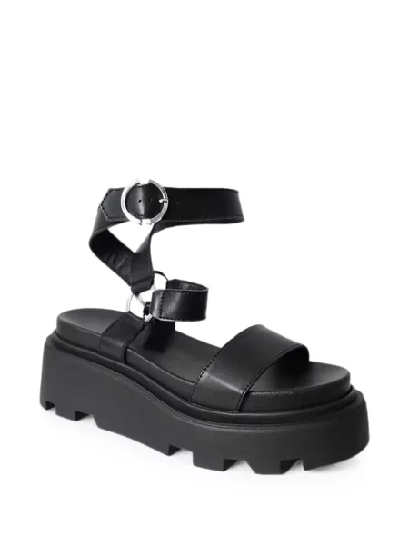 Sandale Altercore cu platformă cu cataramă negru