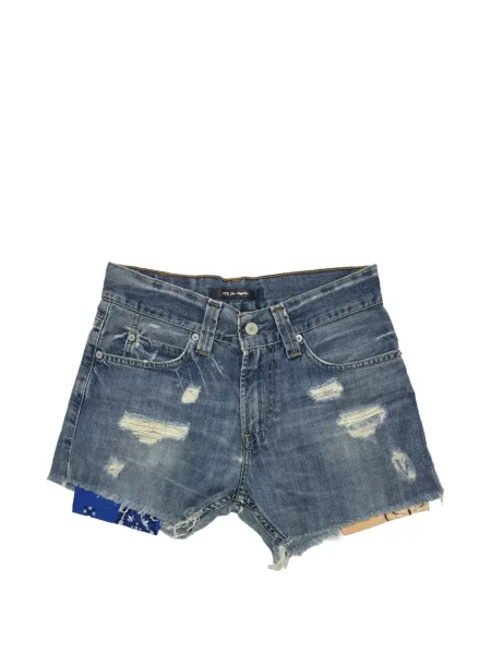 Pantaloni scurți Htc Los Angeles zdrențuiți albastru
