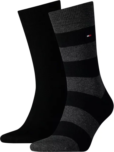 Tommy Hilfiger Underwear Zokni világosszürke / sötétszürke fekete