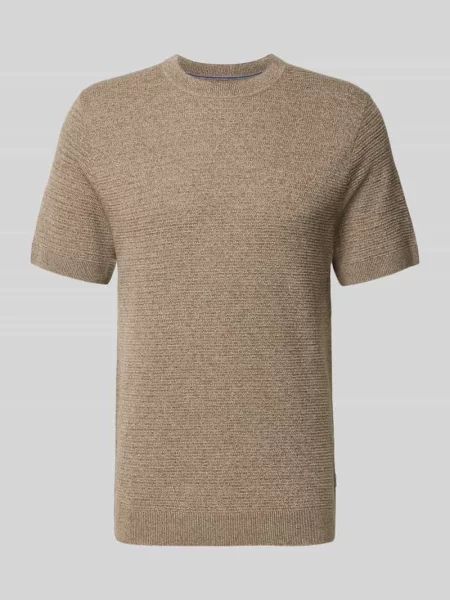 Bluzka z dzianiny z okrągłym dekoltem model RILEY' Jack & Jones Premium