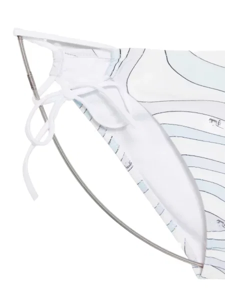 Bikini Pucci cu imagine cu legături alb