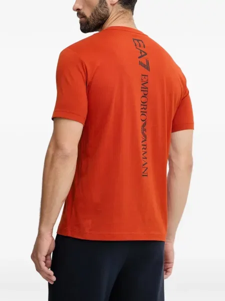 Μπλούζα Ea7 Emporio Armani με σχέδιο πορτοκαλί